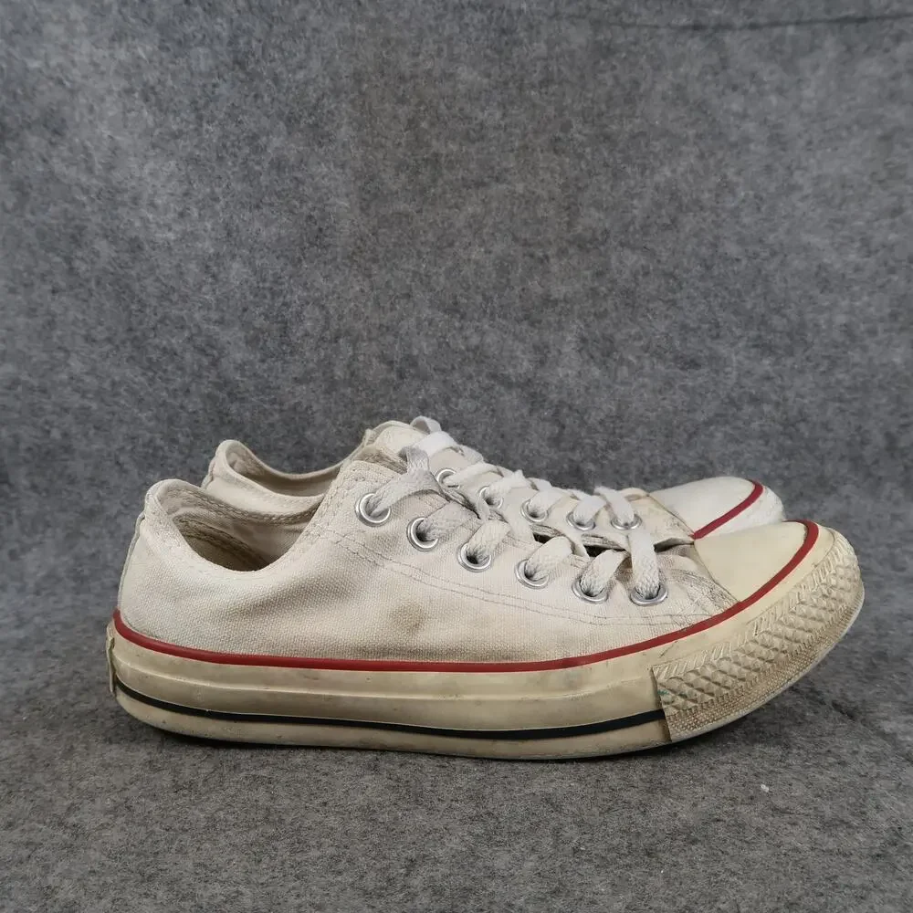 Converse Shoes Womens 6.5 Casual Sneakers All Star Classic Trainer White Canvas